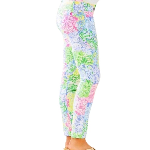 NWOT Lilly Puliter South Ocean Skinny Ankle Jeans in Cheek To Cheek Size 4 - Picture 2 of 6